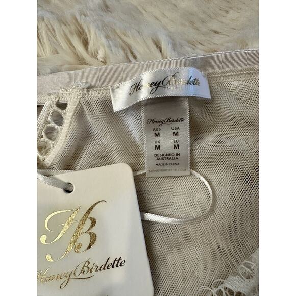 Honey Birdette MOLLY🤍 White Lace Floral 2 Piece Set 34DD & Medium Brief - Picture 10 of 10